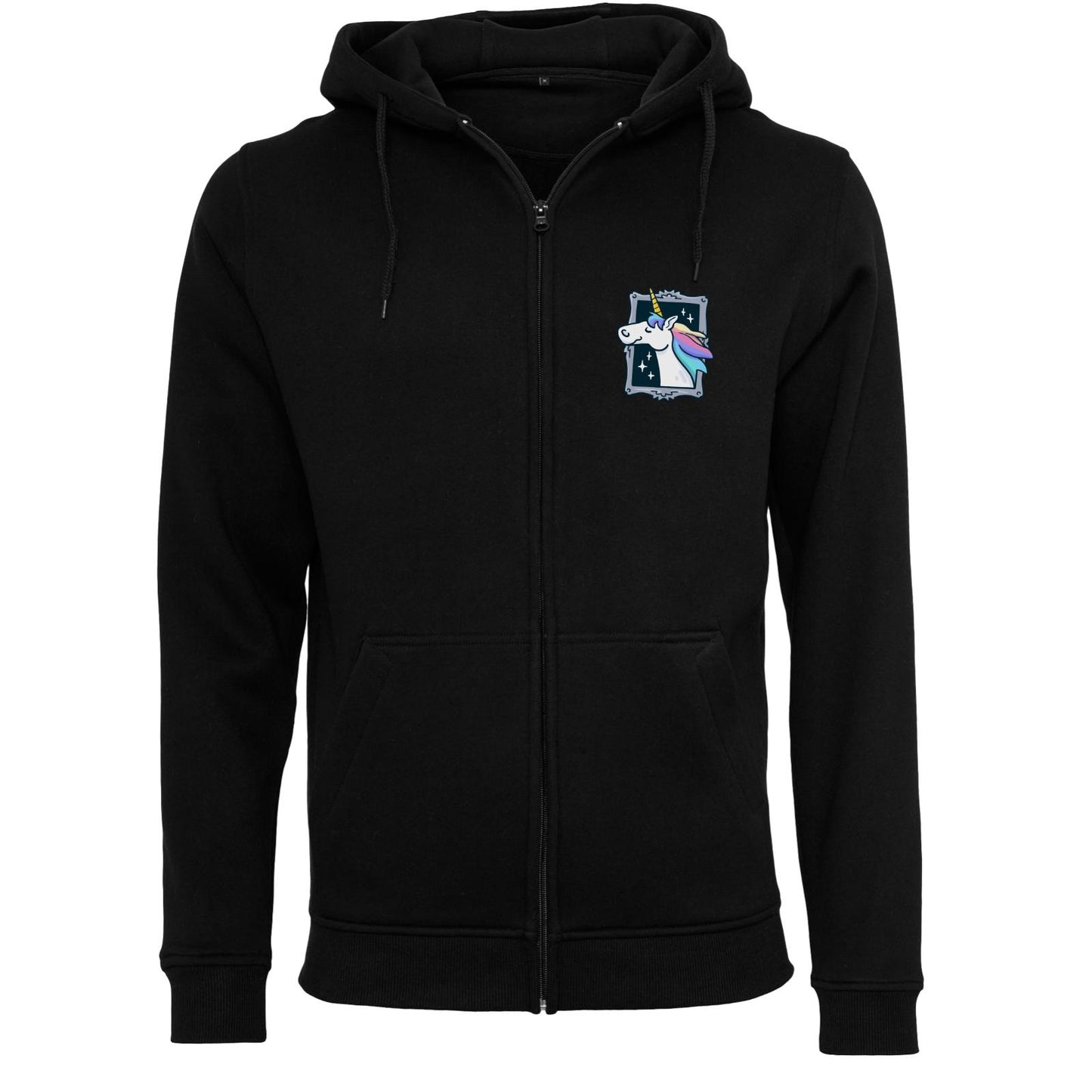 Sweat à capuche zippé épais - Licorne imprimée des deux côtés