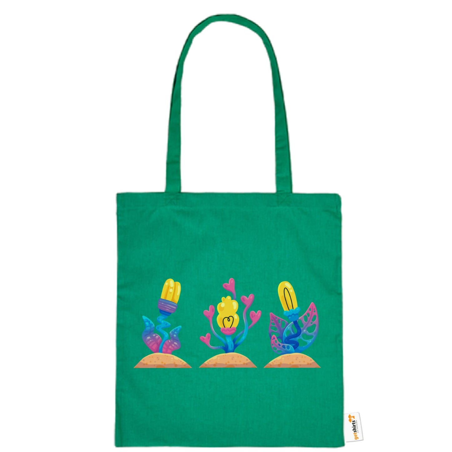 Sac en coton - Fleurs roses