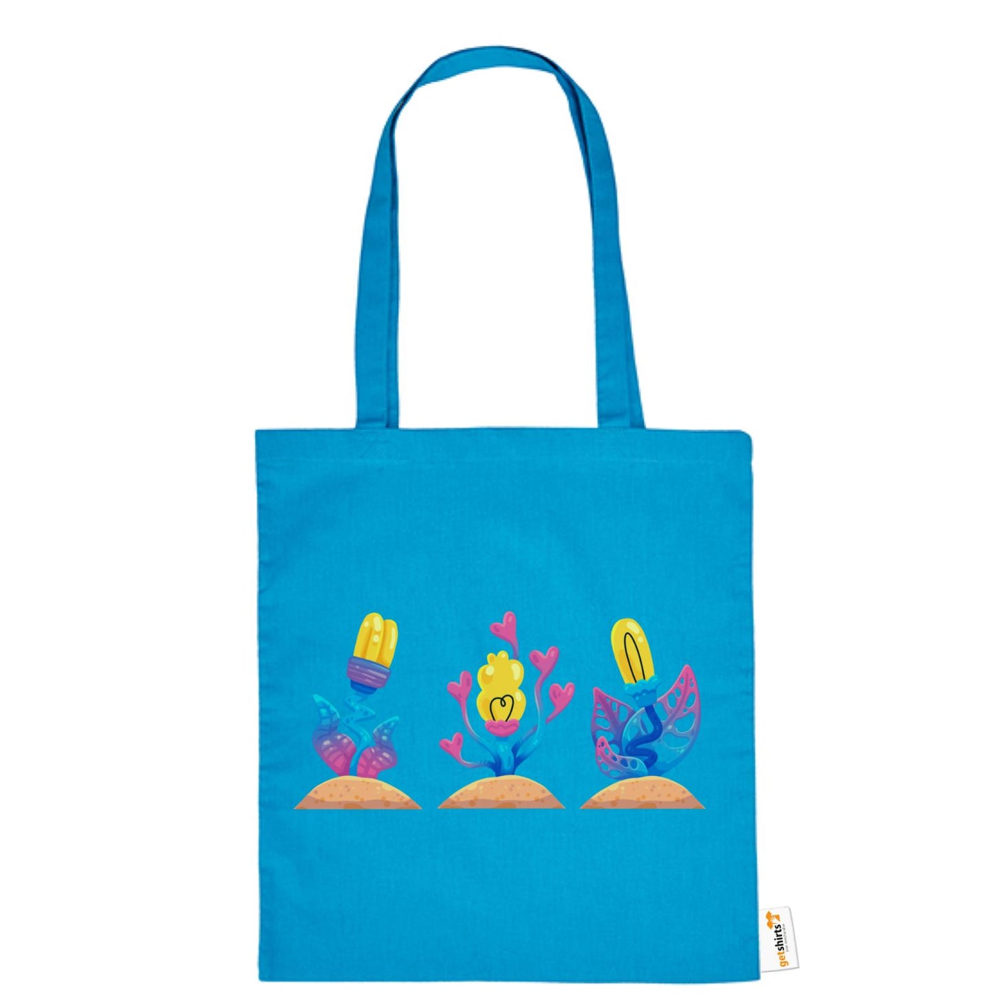 Sac en coton - Fleurs roses