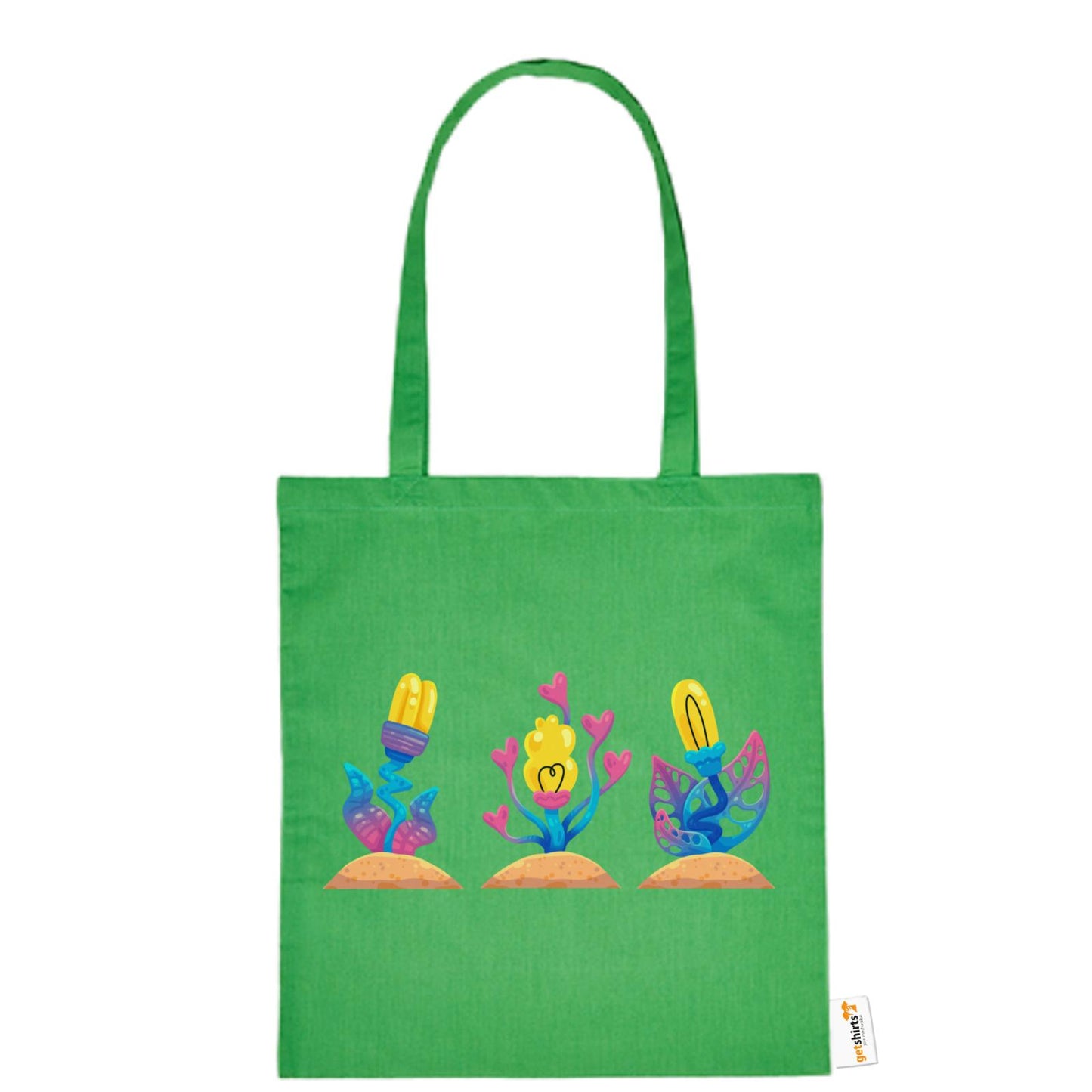 Sac en coton - Fleurs roses
