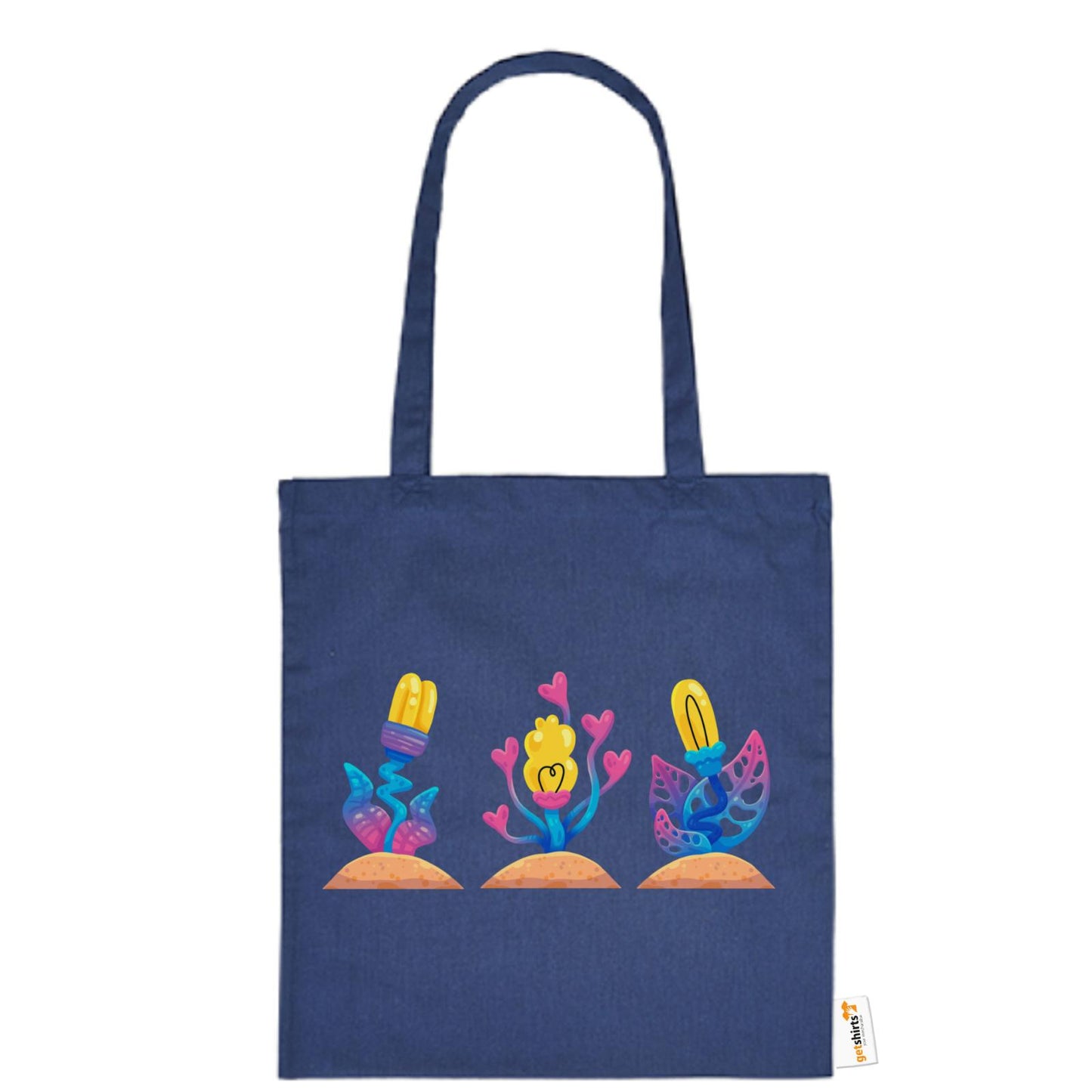 Sac en coton - Fleurs roses