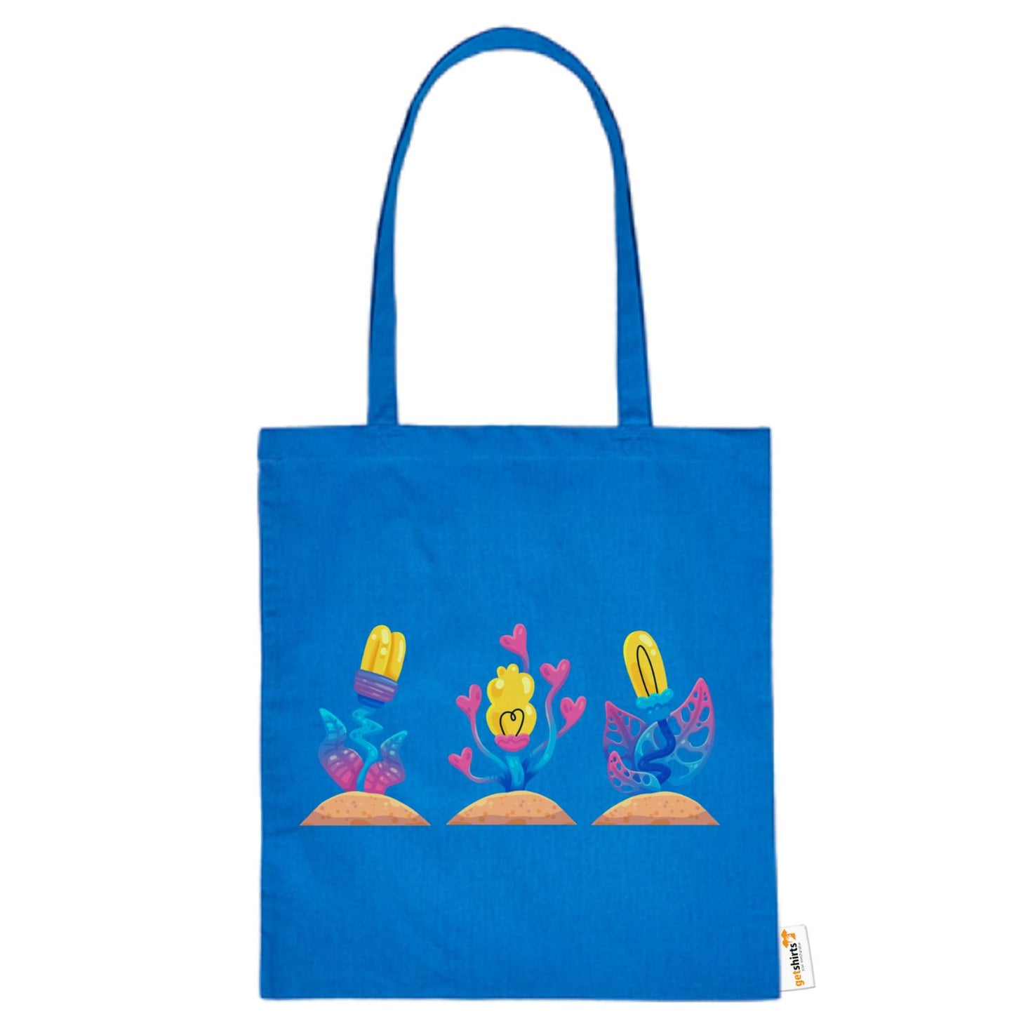 Sac en coton - Fleurs roses
