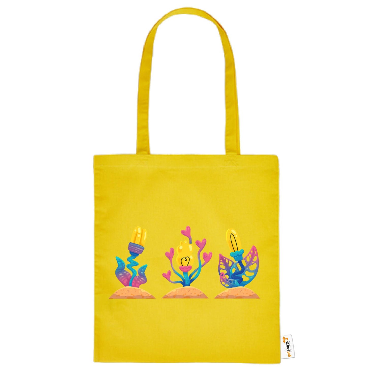 Sac en coton - Fleurs roses