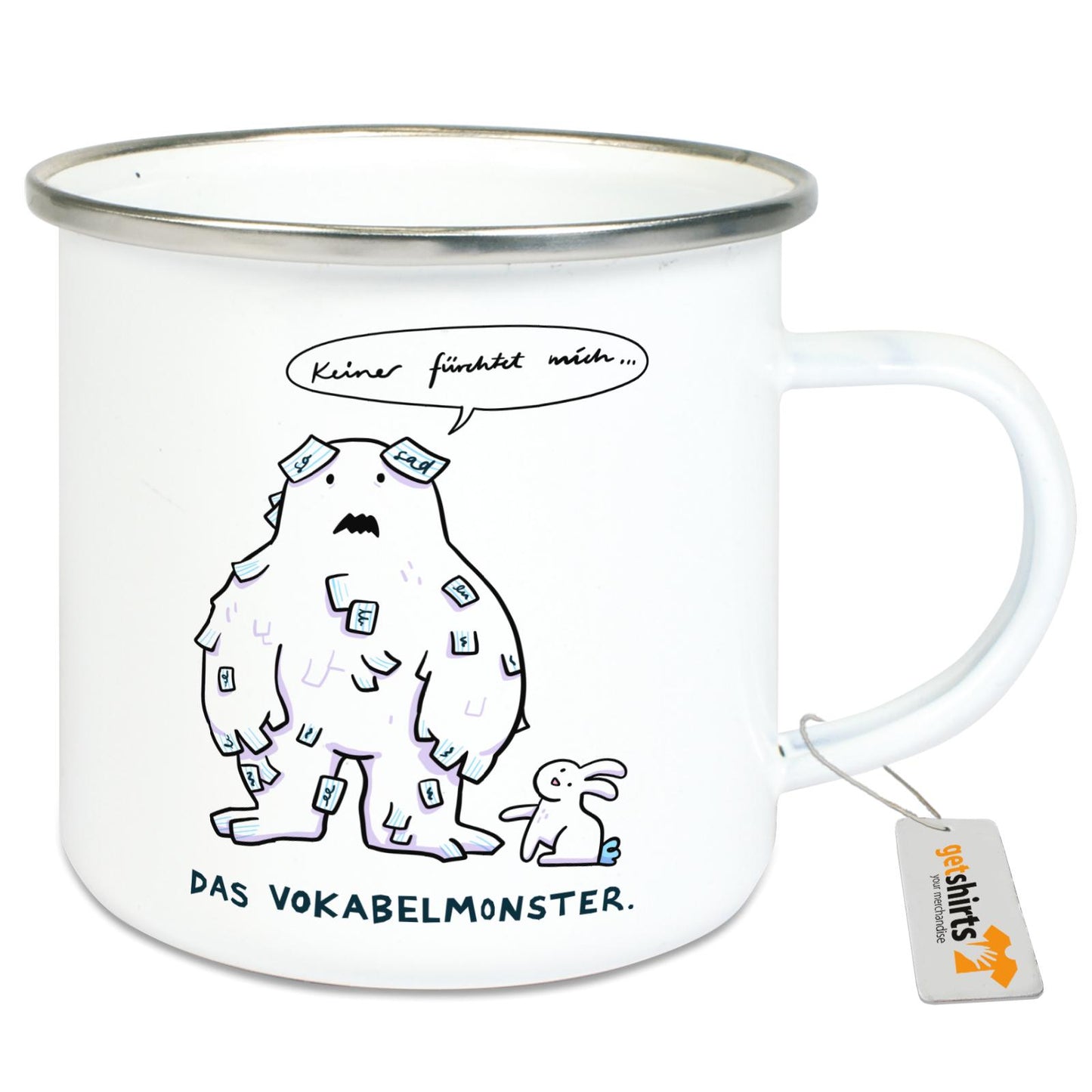 Mug en émail - Le monstre du vocabulaire