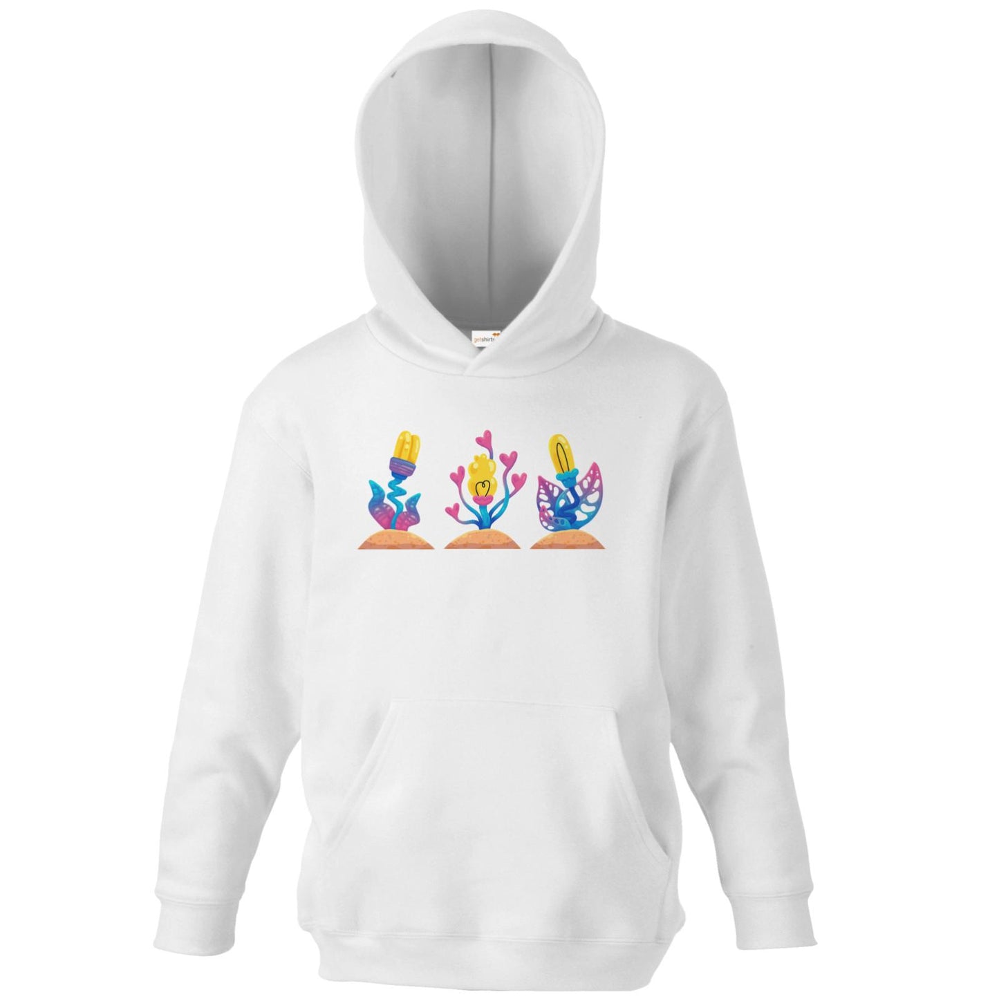 Sweat à capuche pour enfant - Fleurs roses