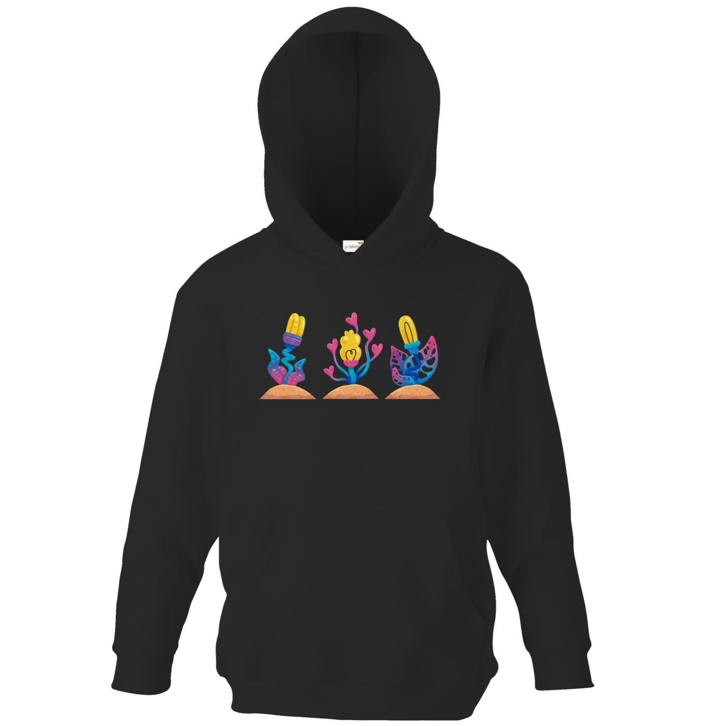 Sweat à capuche pour enfant - Fleurs roses
