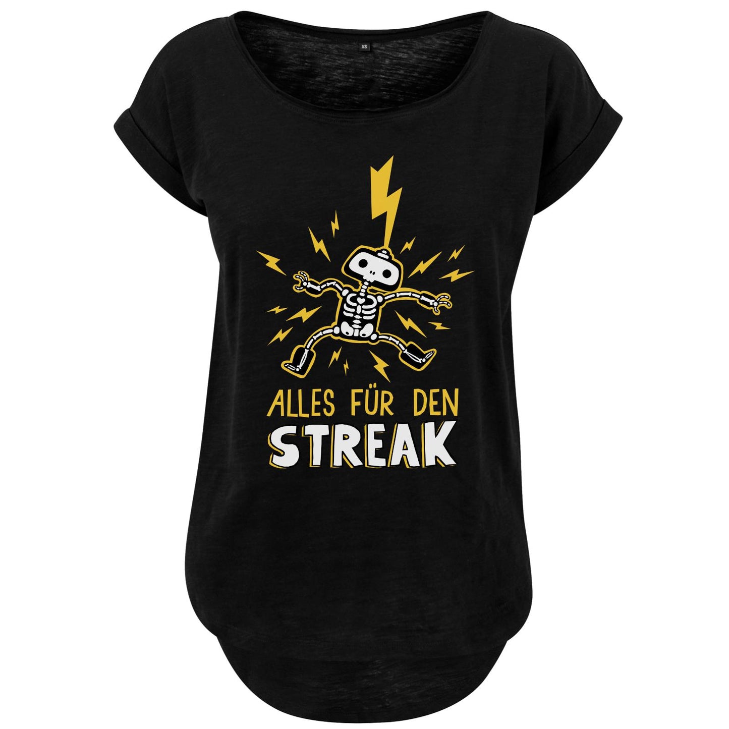 T-shirt long flammé pour femme - Tout pour la série