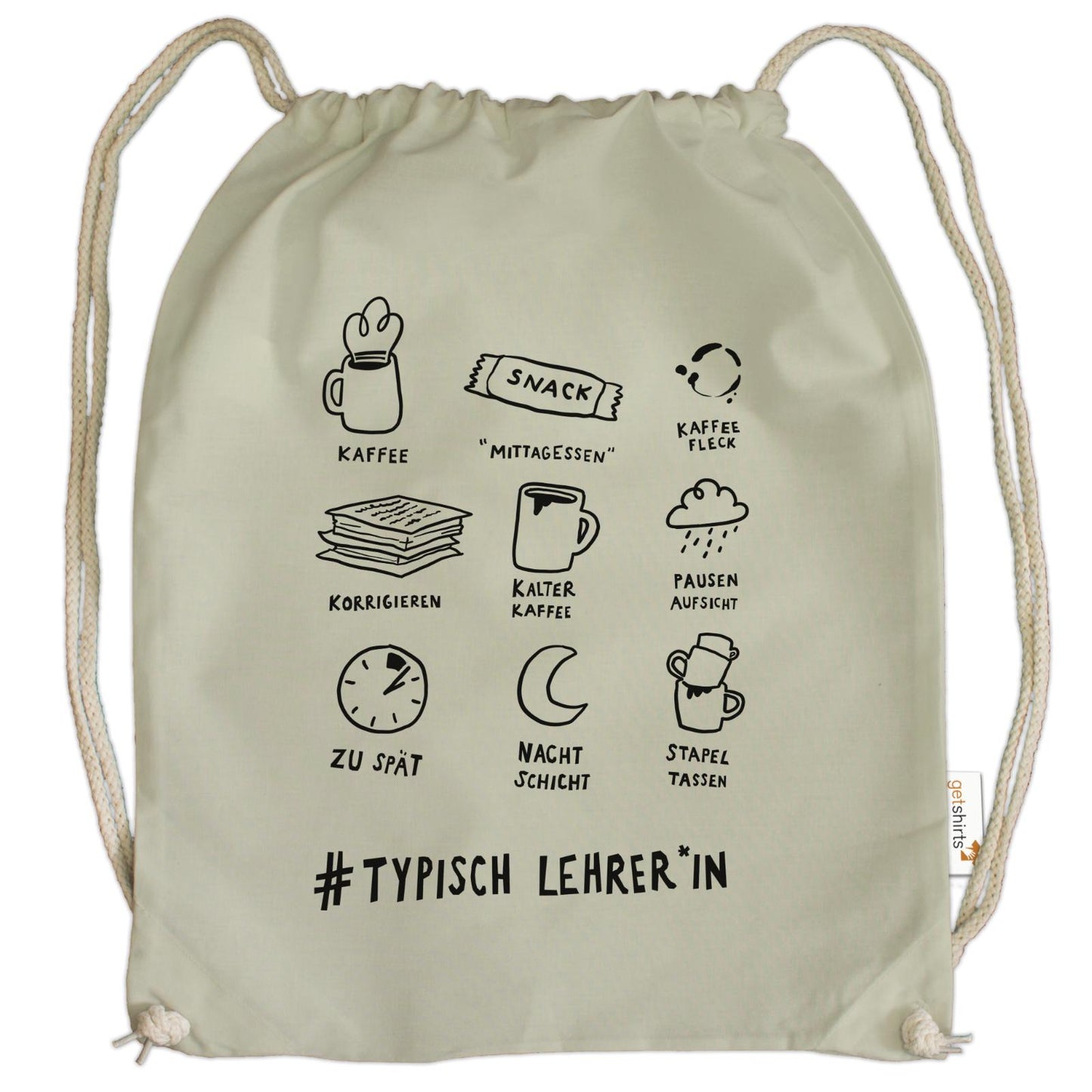 Sac de sport en coton - Professeur typique