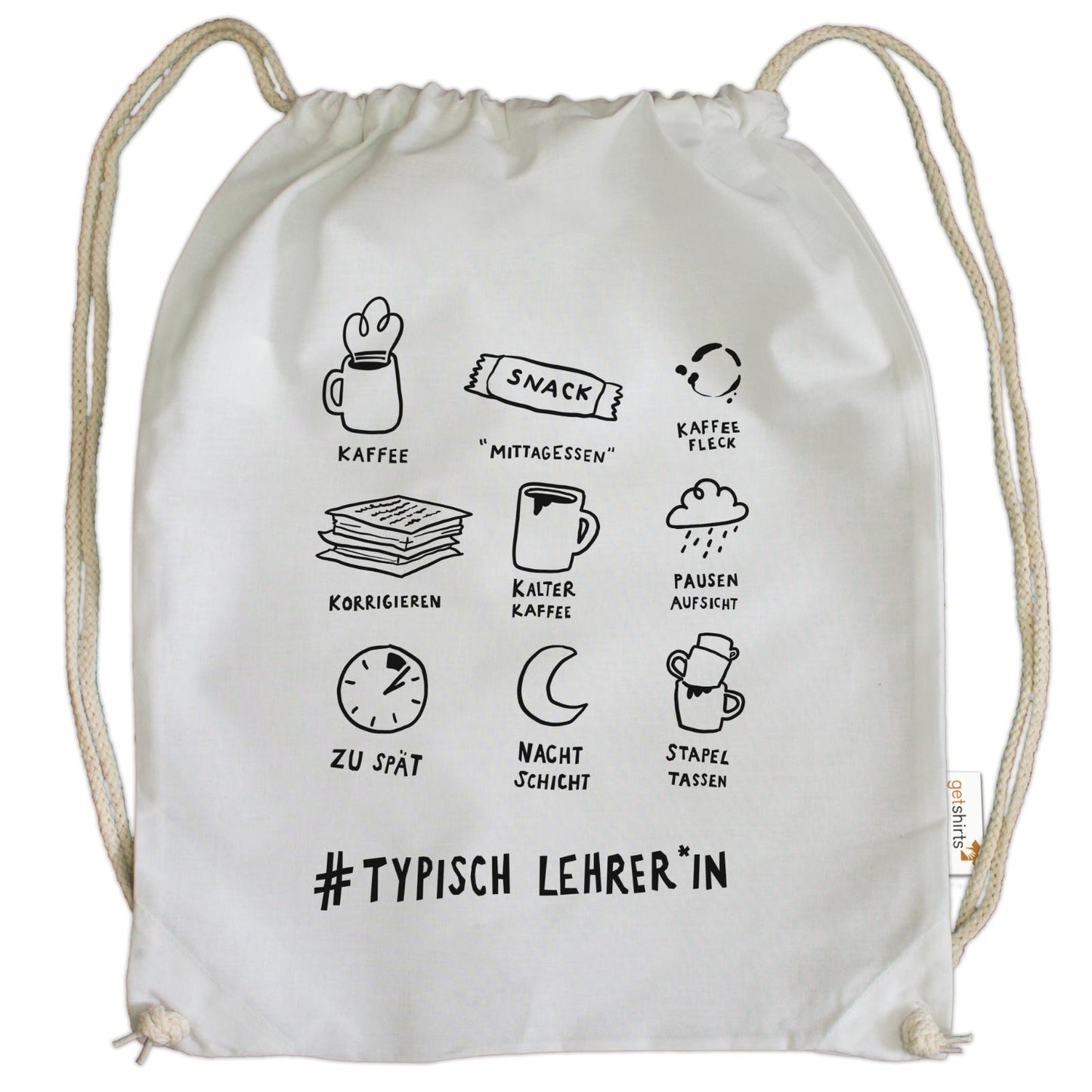 Sac de sport en coton - Professeur typique