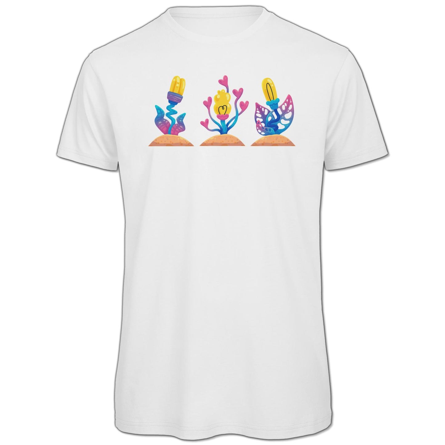 T-shirt bio - Fleurs roses