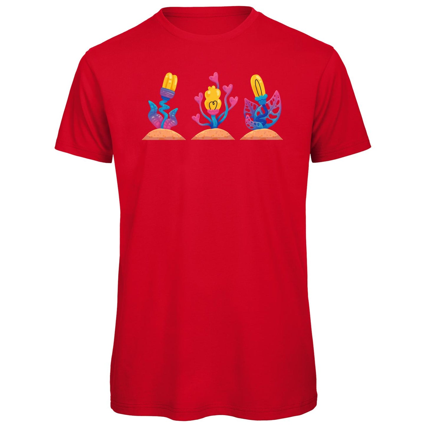 T-shirt bio - Fleurs roses