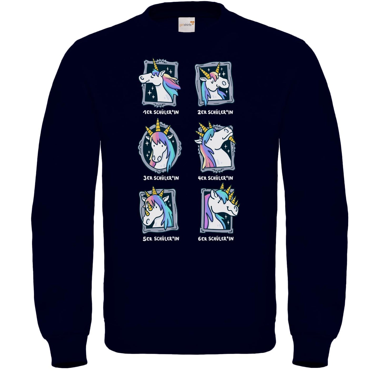 Sweatshirt FAIR WEAR - Einhorn Noten
