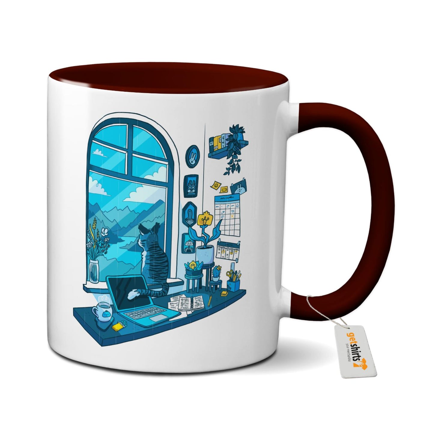 Tasse colorée - Bureau de rêve