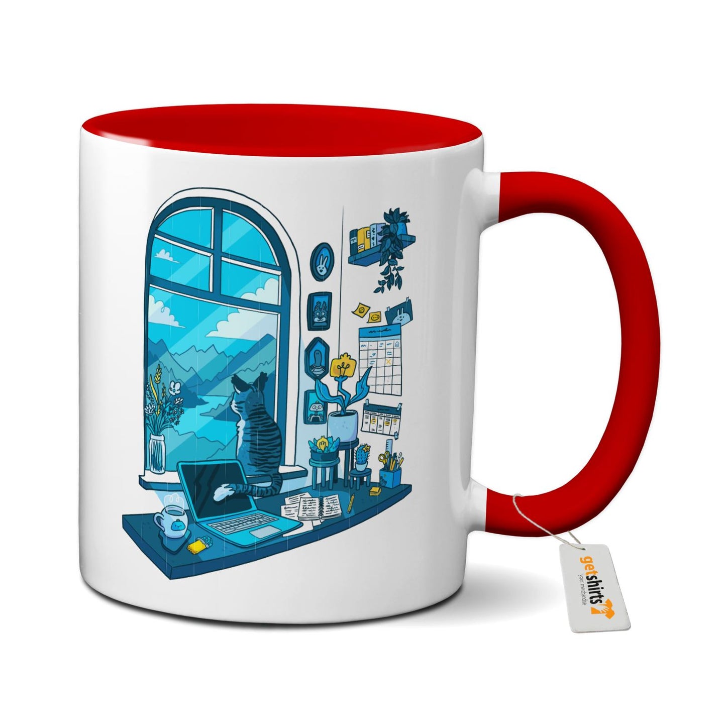 Tasse colorée - Bureau de rêve