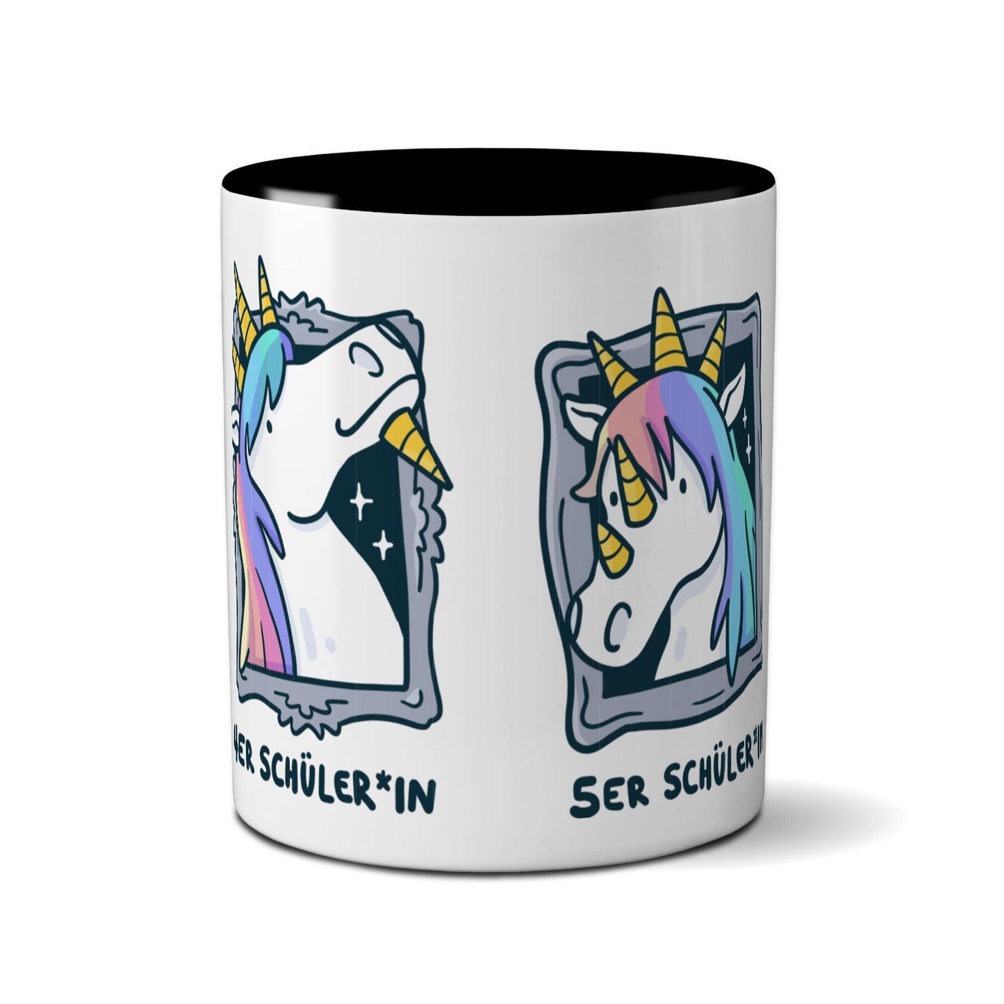 Tasse farbig - Einhorn Noten 4-6
