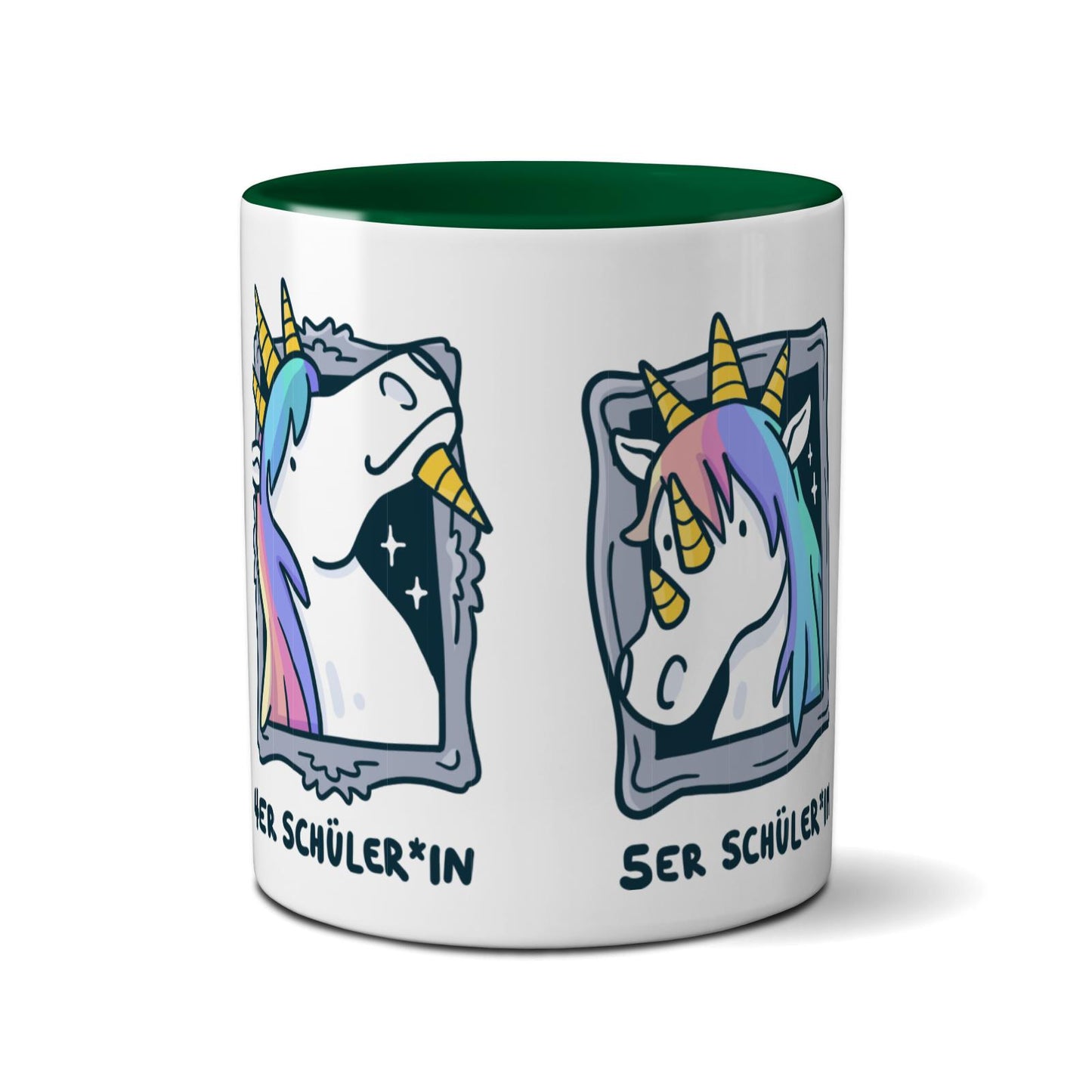 Tasse farbig - Einhorn Noten 4-6