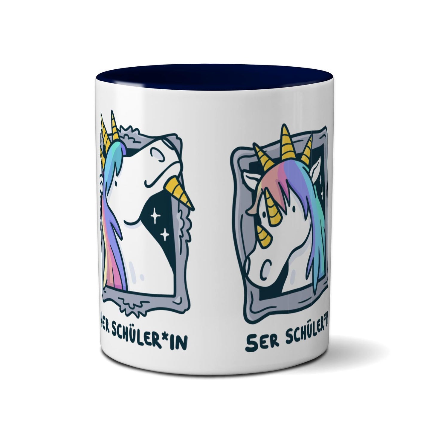 Tasse farbig - Einhorn Noten 4-6