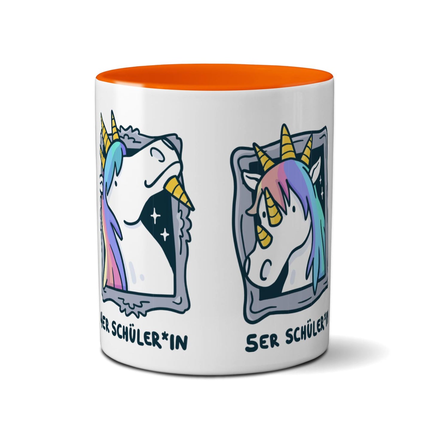 Tasse farbig - Einhorn Noten 4-6