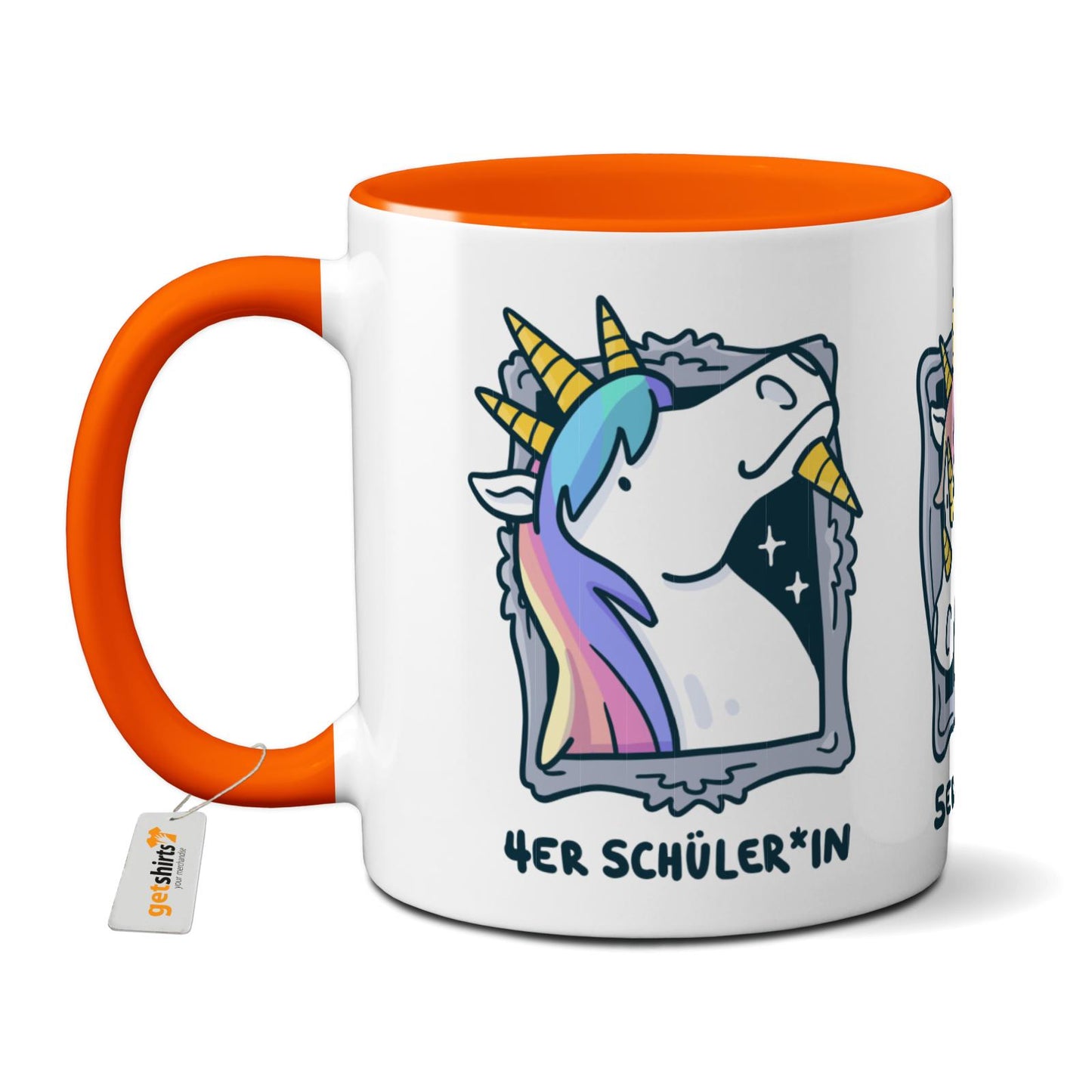 Tasse farbig - Einhorn Noten 4-6