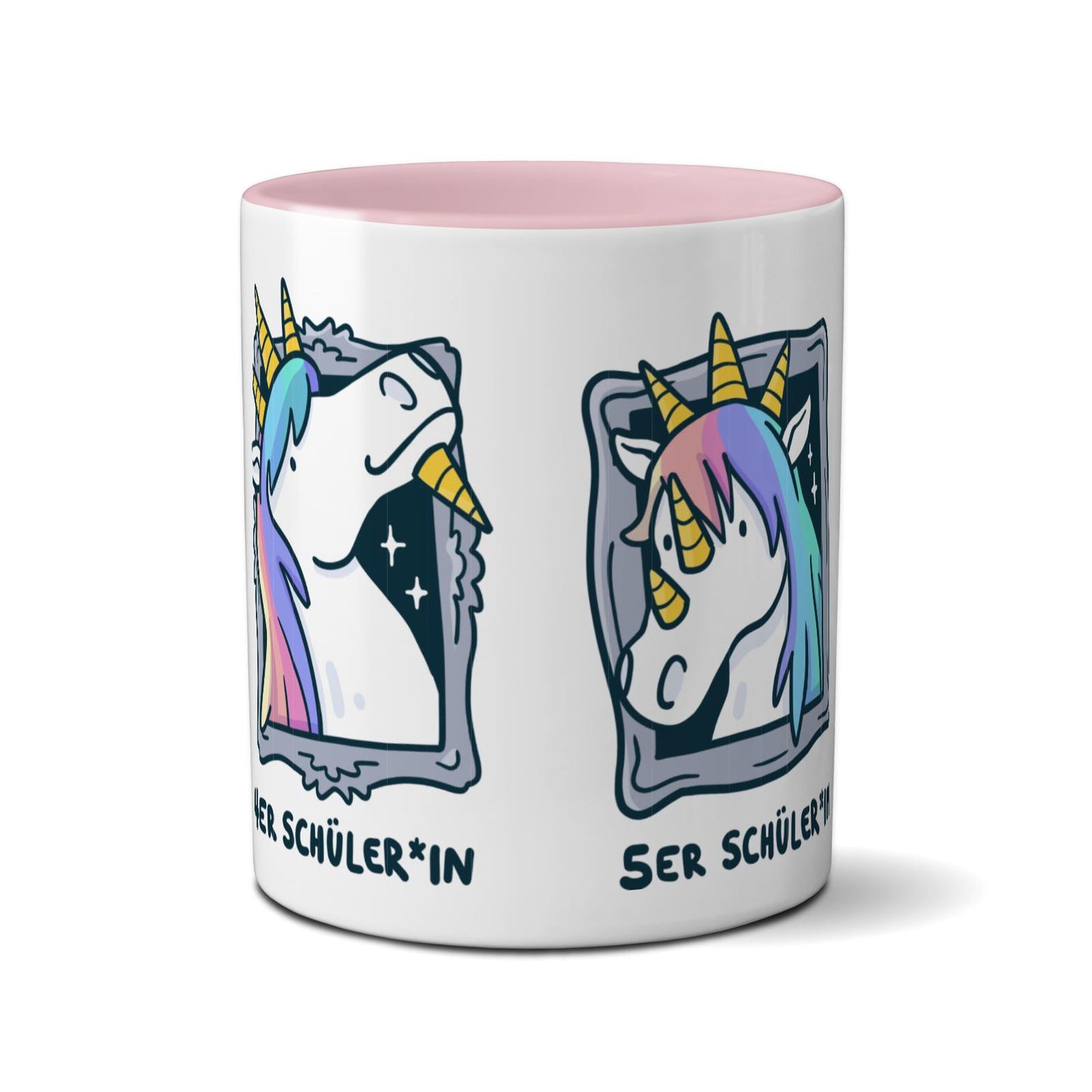 Tasse farbig - Einhorn Noten 4-6
