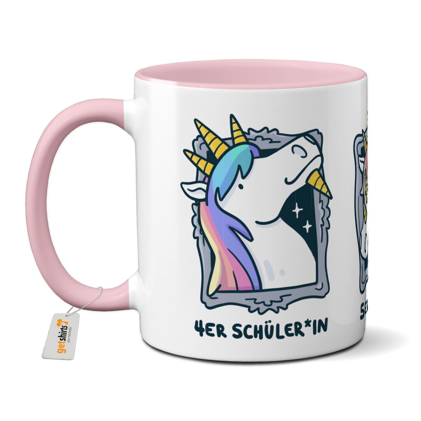 Tasse farbig - Einhorn Noten 4-6