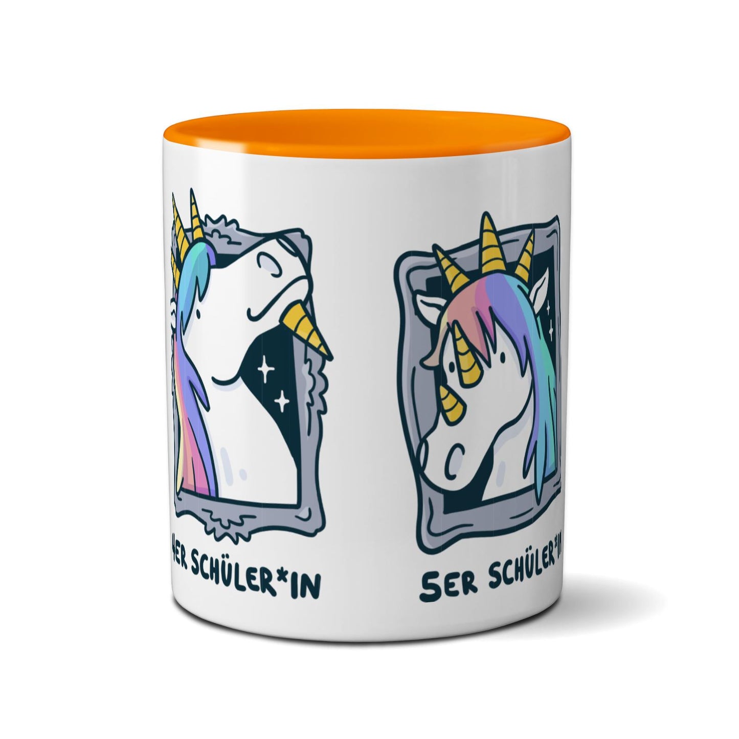 Tasse farbig - Einhorn Noten 4-6