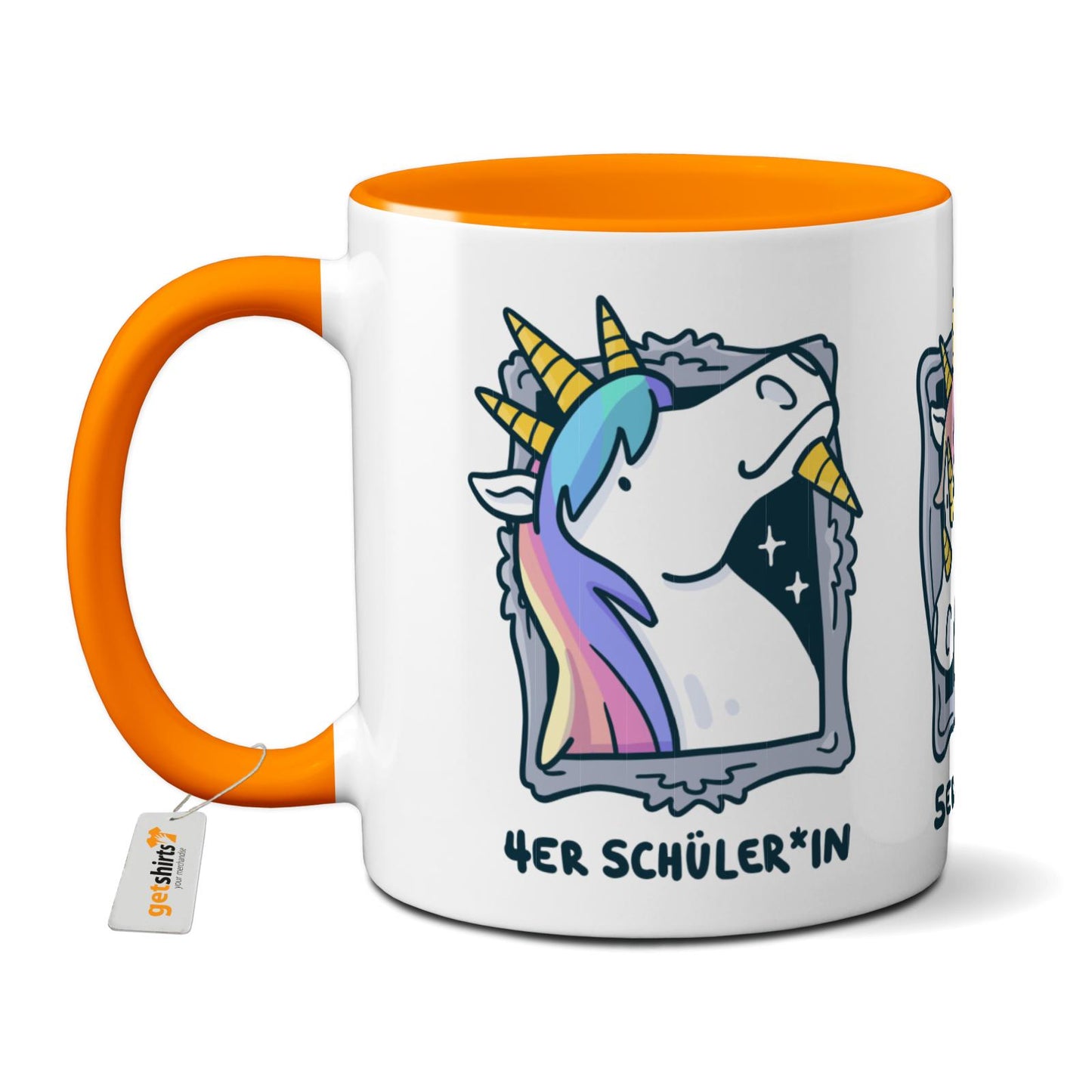 Tasse farbig - Einhorn Noten 4-6
