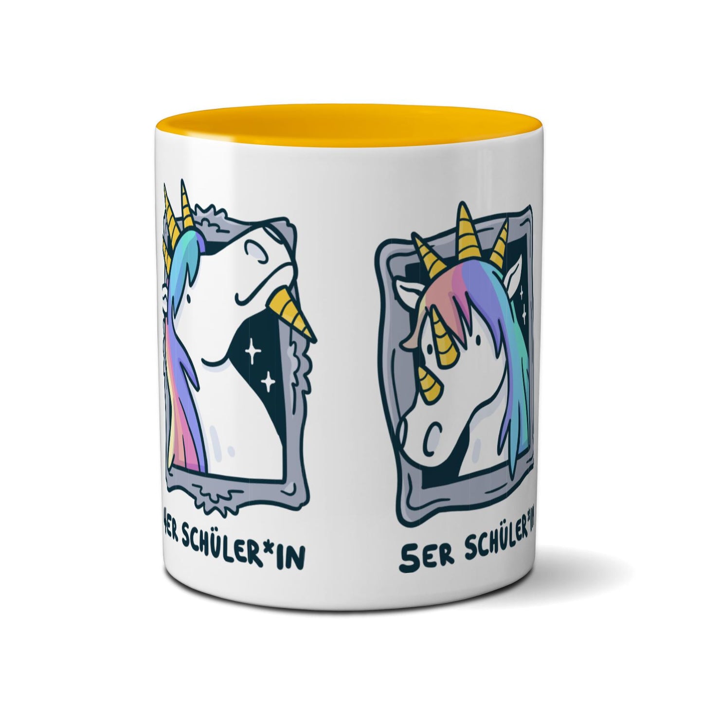 Tasse farbig - Einhorn Noten 4-6