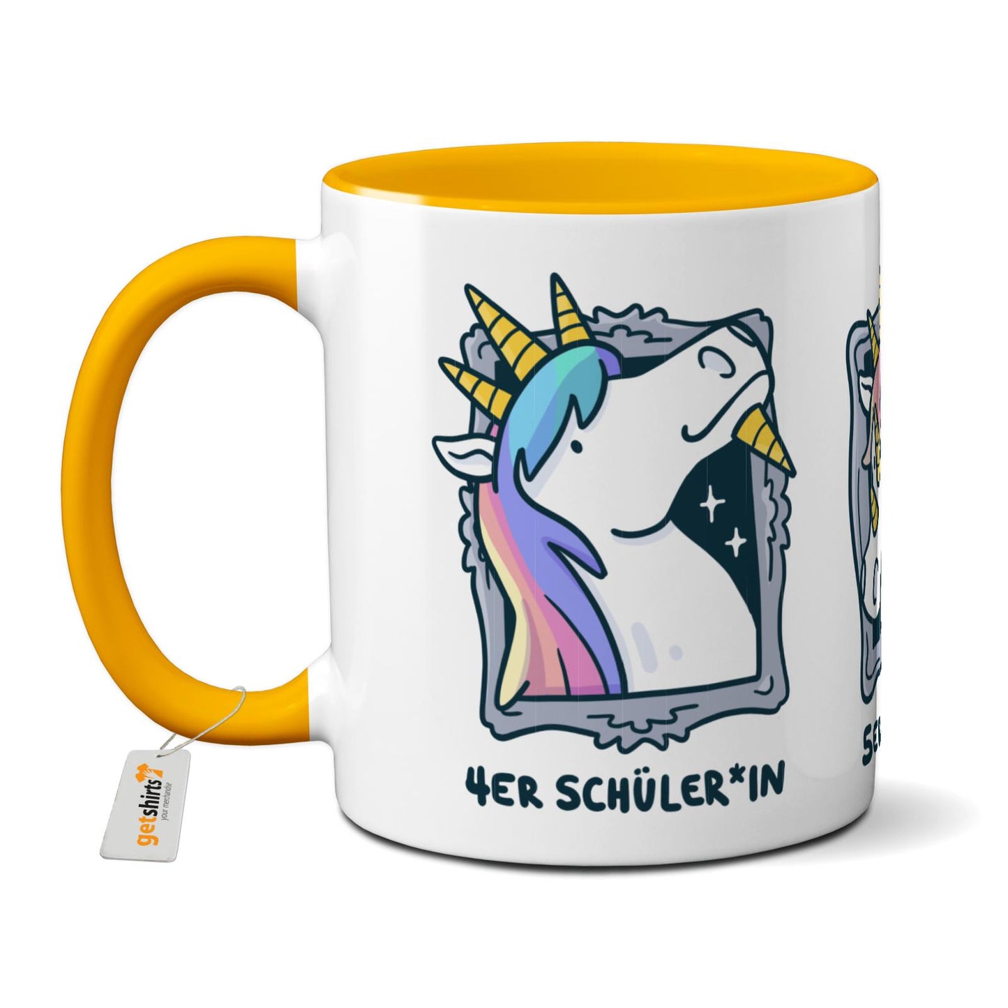 Tasse farbig - Einhorn Noten 4-6