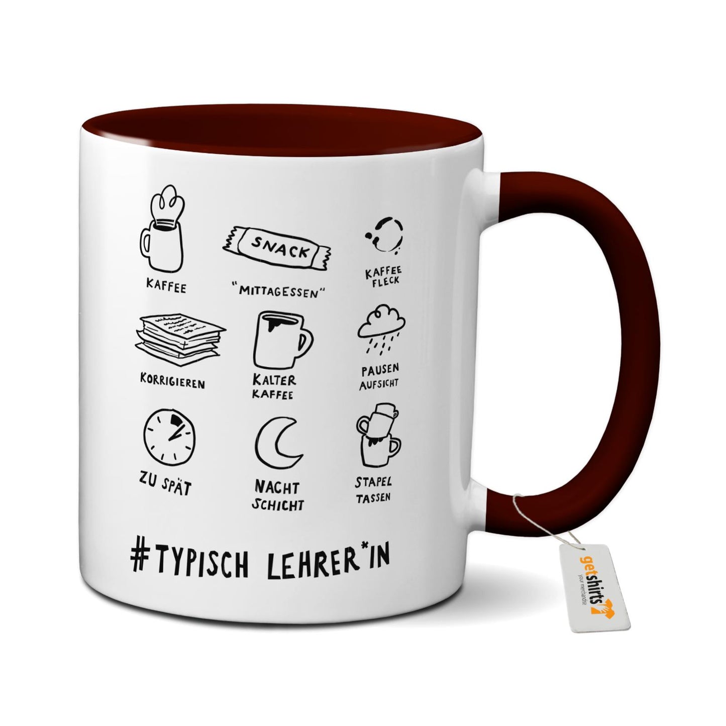 Tasse farbig - Typisch Lehrer*in