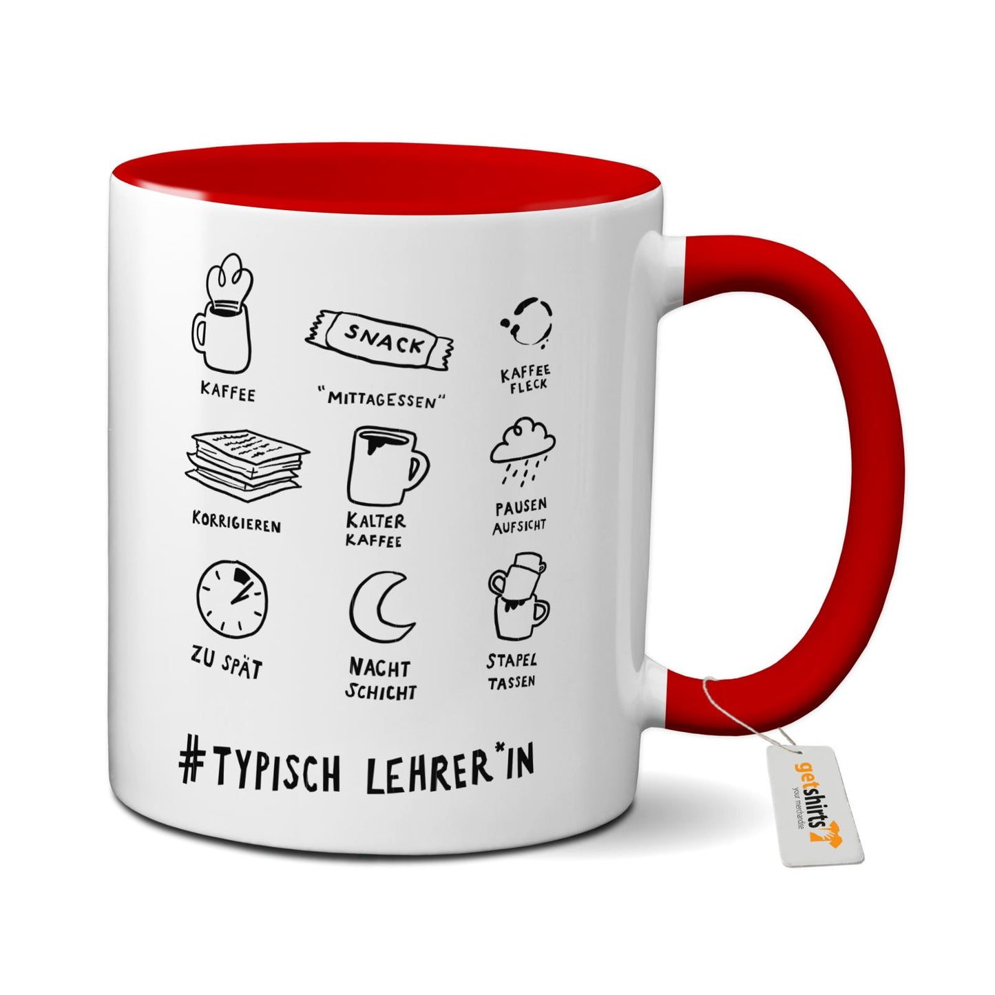 Tasse farbig - Typisch Lehrer*in