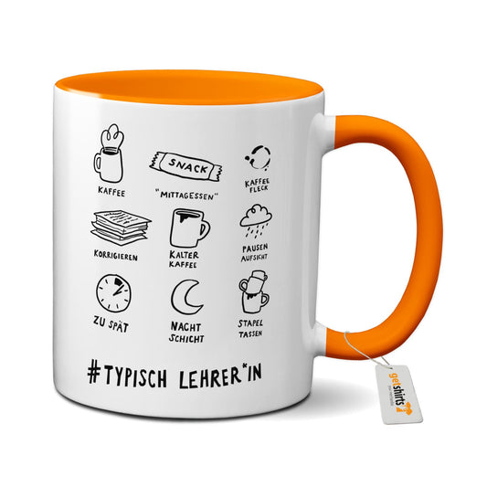 Tasse farbig - Typisch Lehrer*in