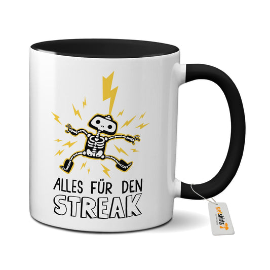 Tasse farbig - Alles für den Streak