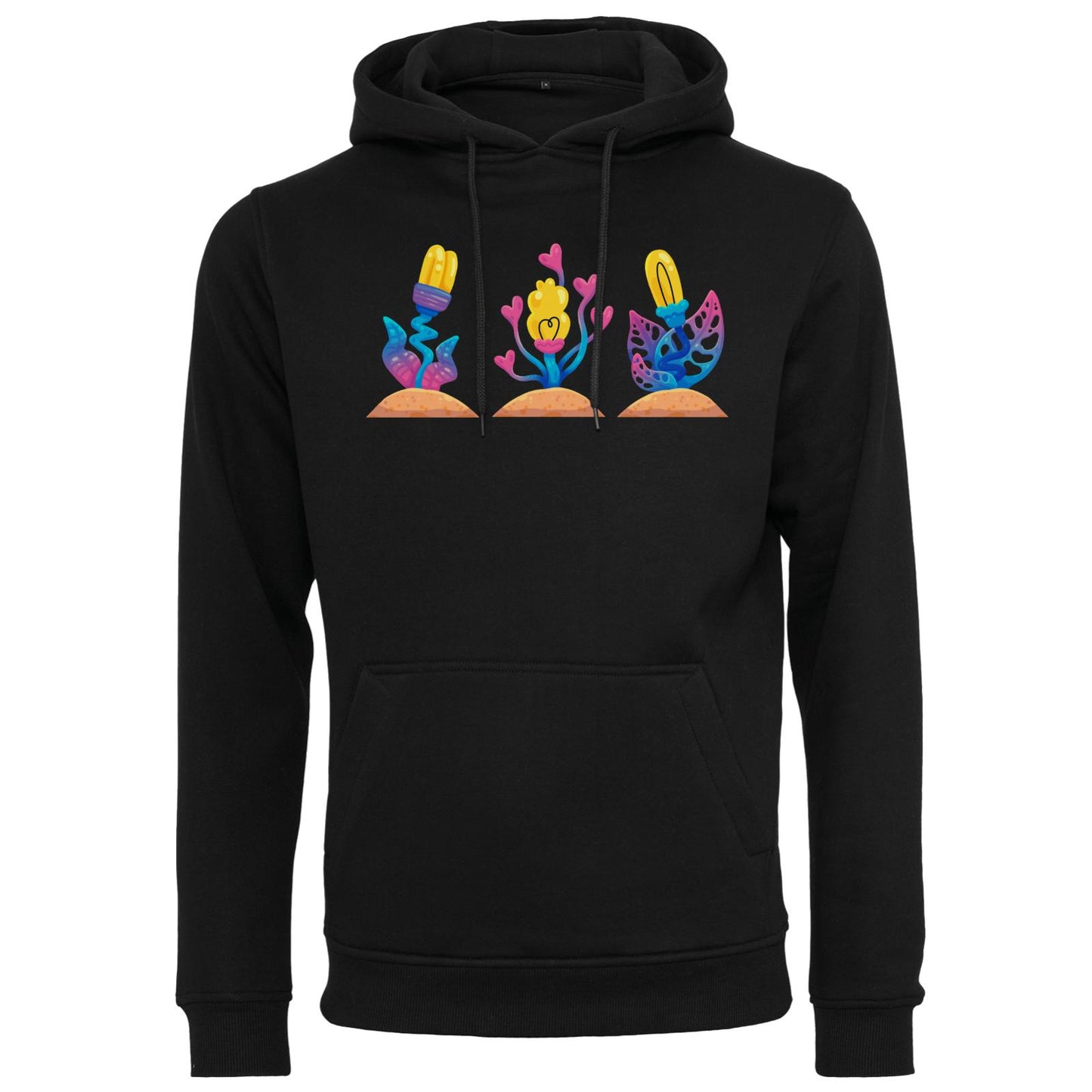 Heavy Hoodie - Rosa Blumen