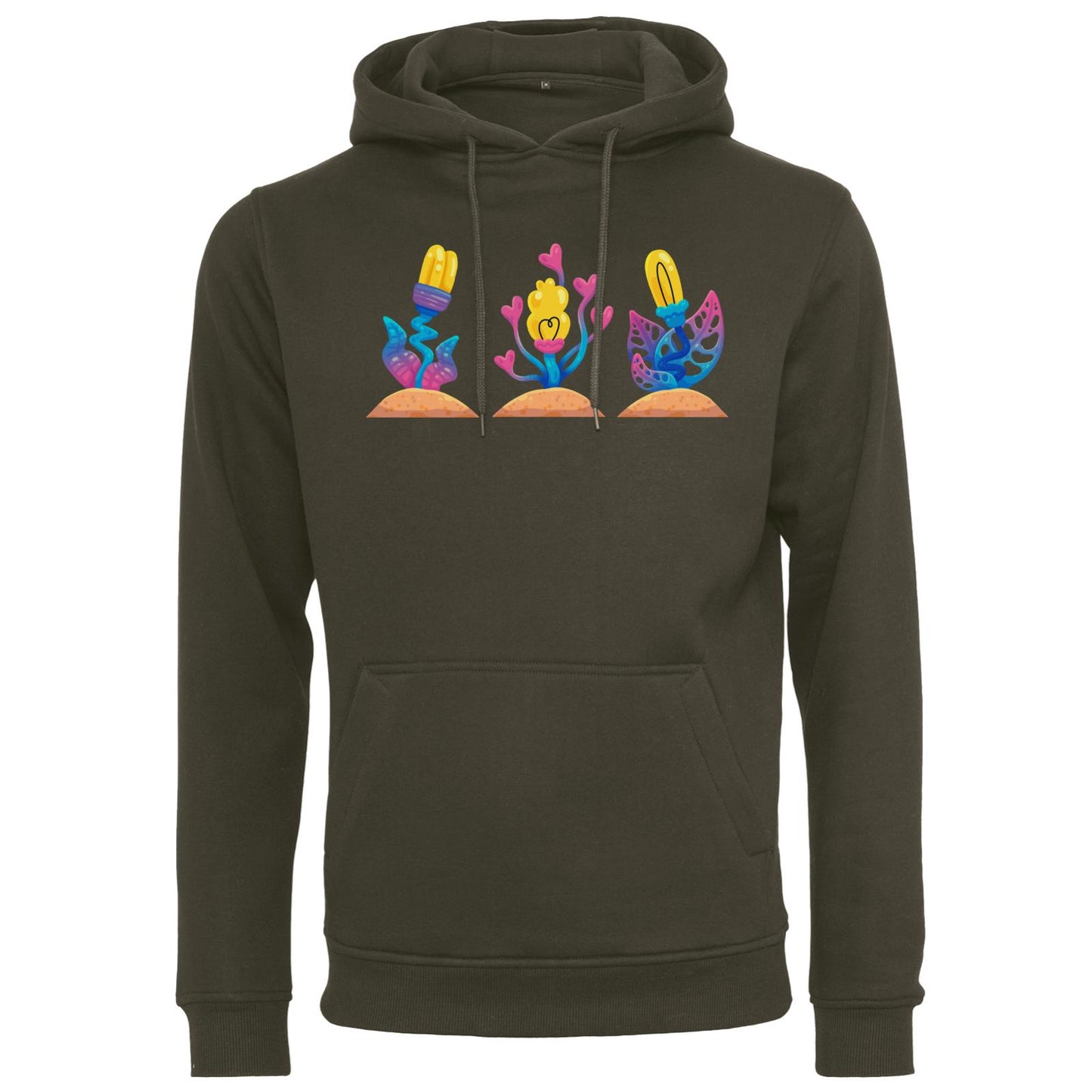 Heavy Hoodie - Rosa Blumen