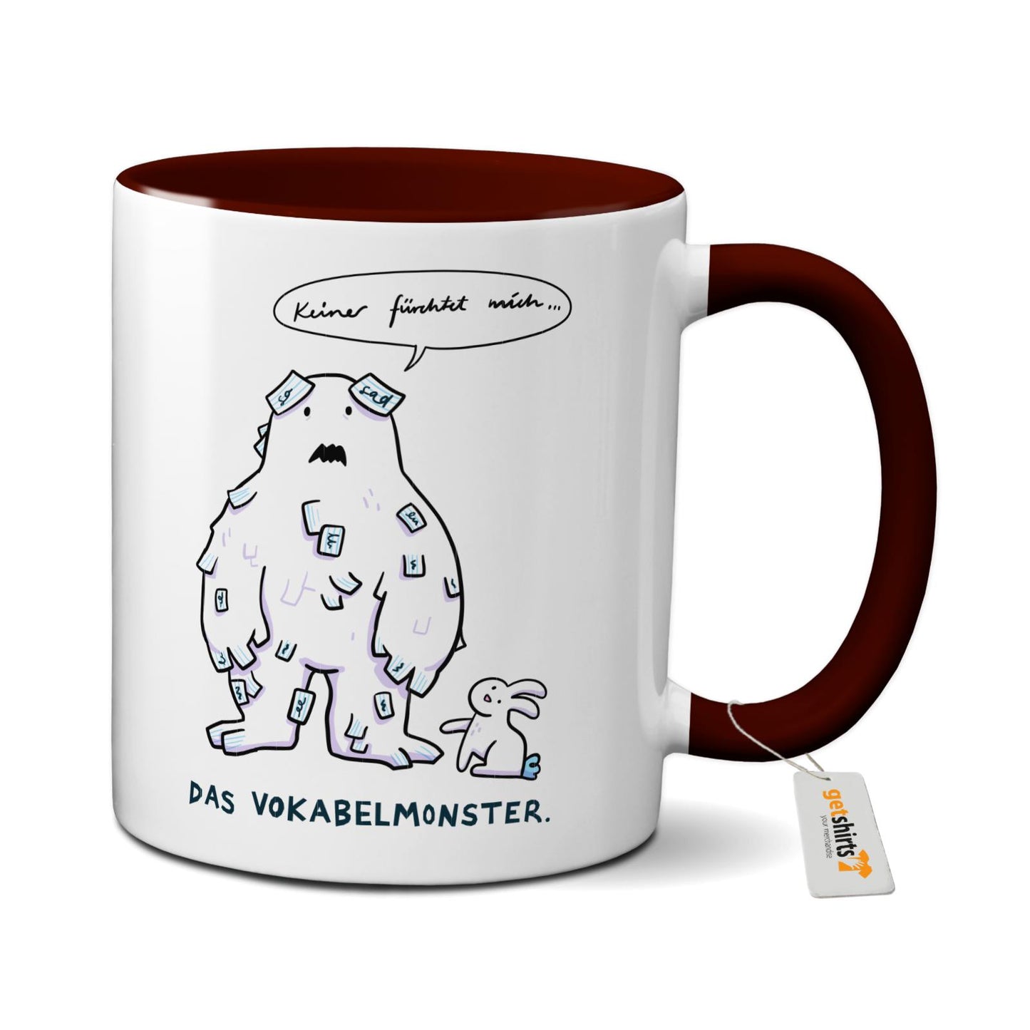 Tasse farbig - Das Vokabelmonster