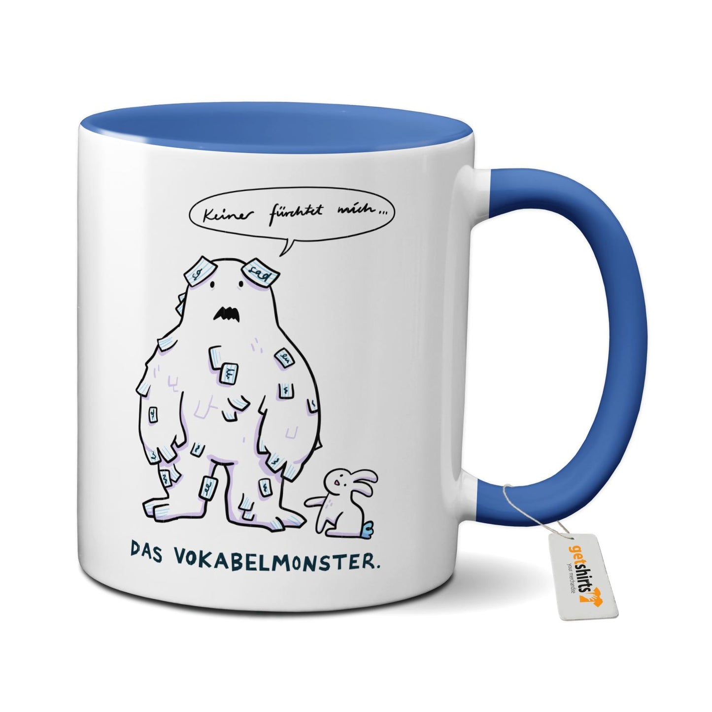 Tasse farbig - Das Vokabelmonster