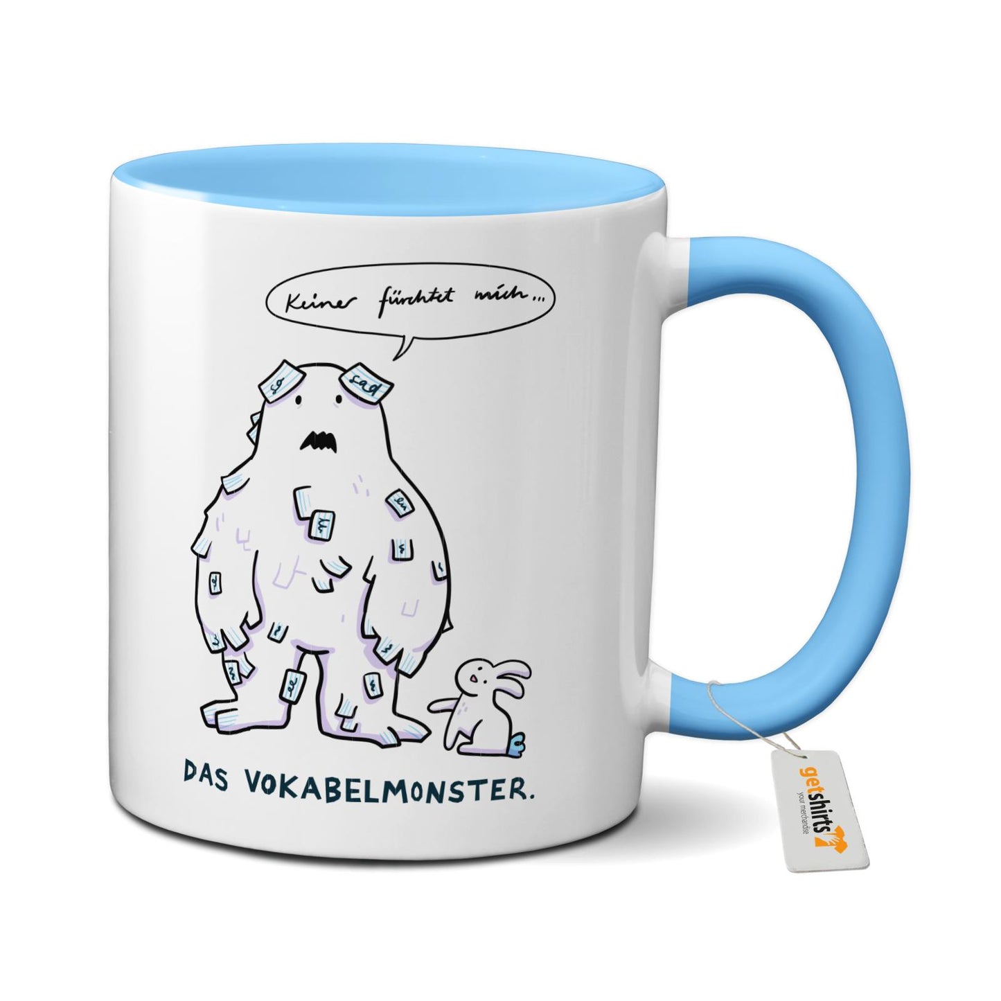 Tasse farbig - Das Vokabelmonster