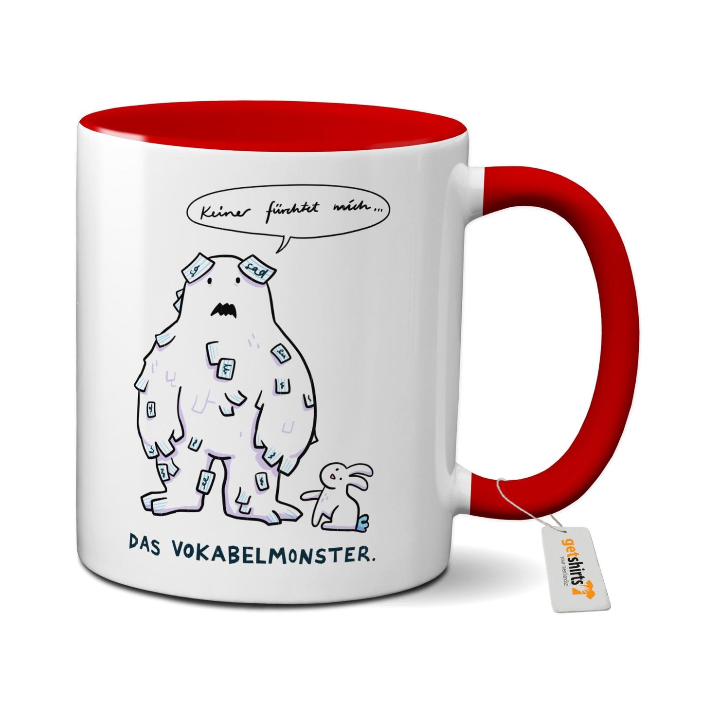 Tasse farbig - Das Vokabelmonster