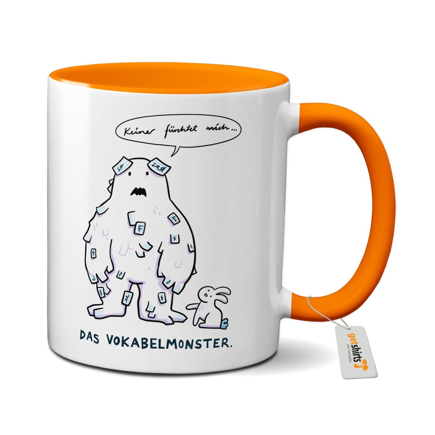 Tasse farbig - Das Vokabelmonster