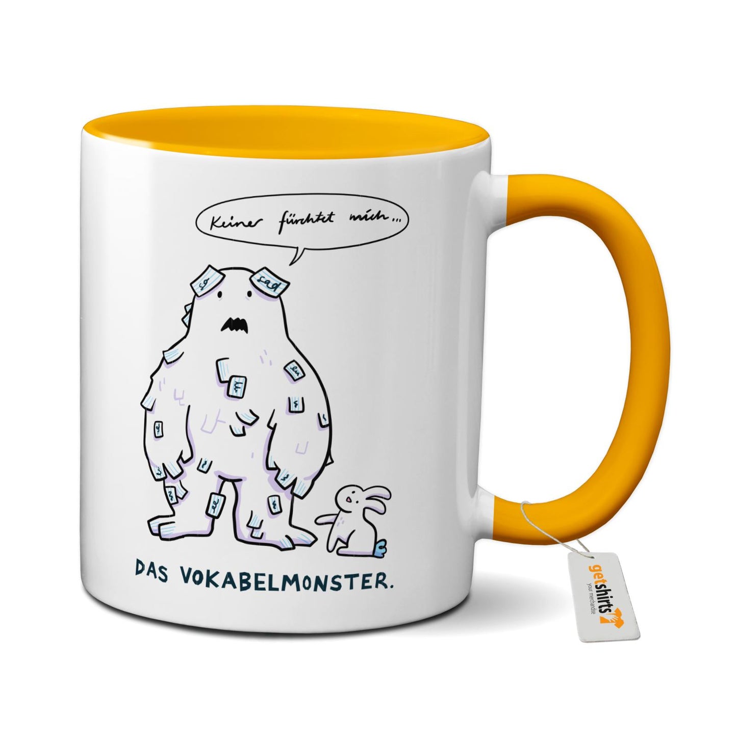 Tasse farbig - Das Vokabelmonster