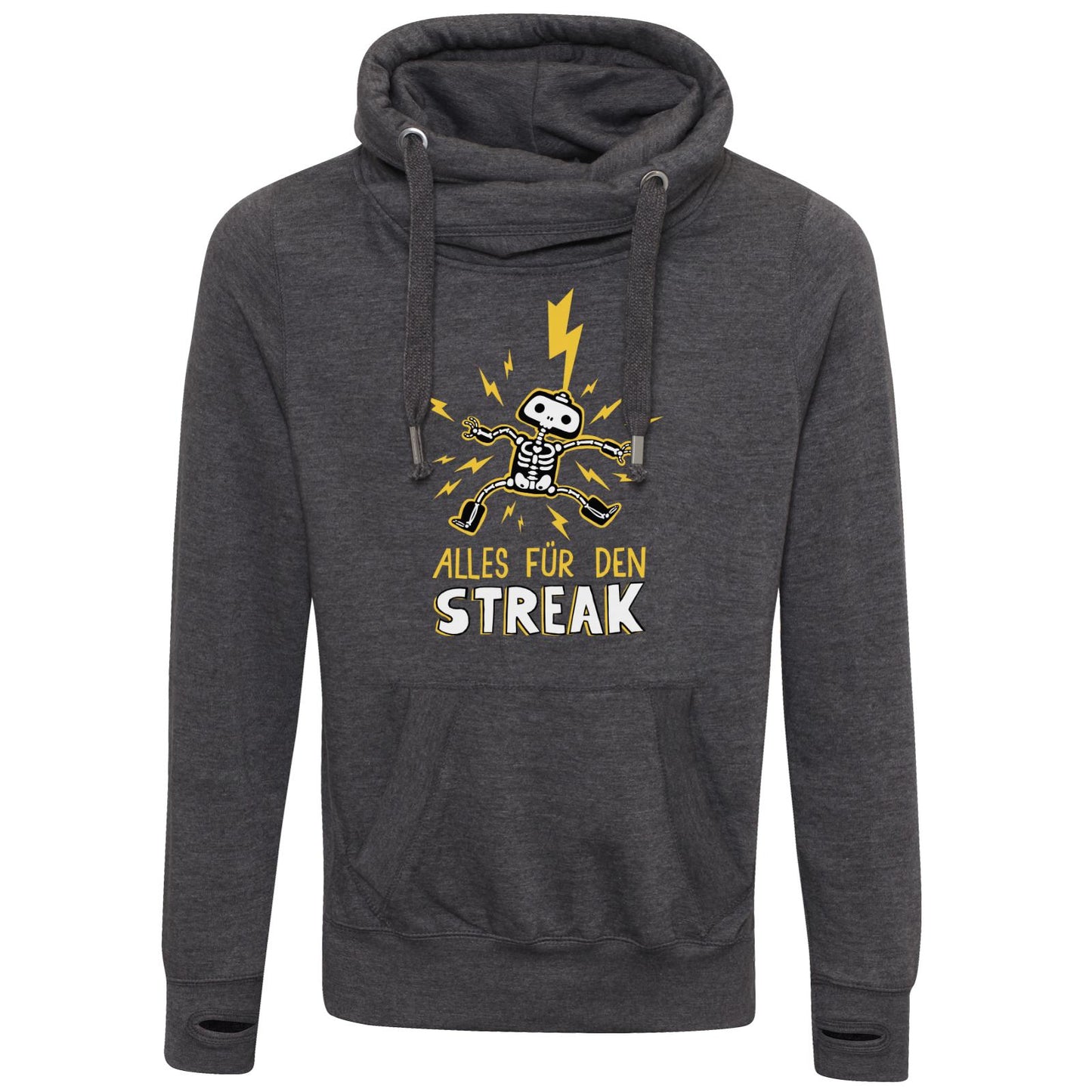 Cross Neck Hoodie - Alles für den Streak